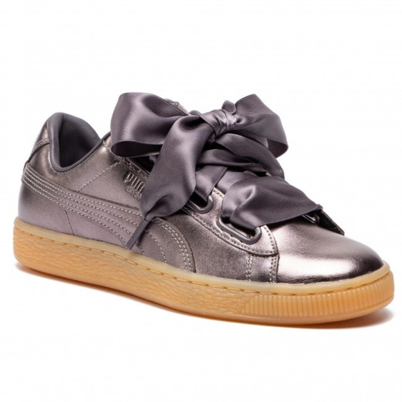 PUMA Metallic Lace Up Sneakers - Picture 2 of 8